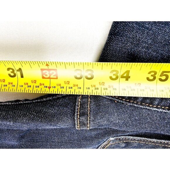 Gap 1969 27X33 Womens Curvy Blue Denim Size 27/4R 5 Pocket Jeans Cotton Elastane - Picture 9 of 12